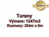 TURANY - pozemok 1247 m2,okr. Martin