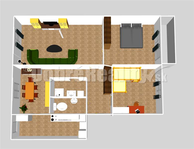 3.5 izbový príjemný byt po rekonštrukcii, pokojné miesto, balkón