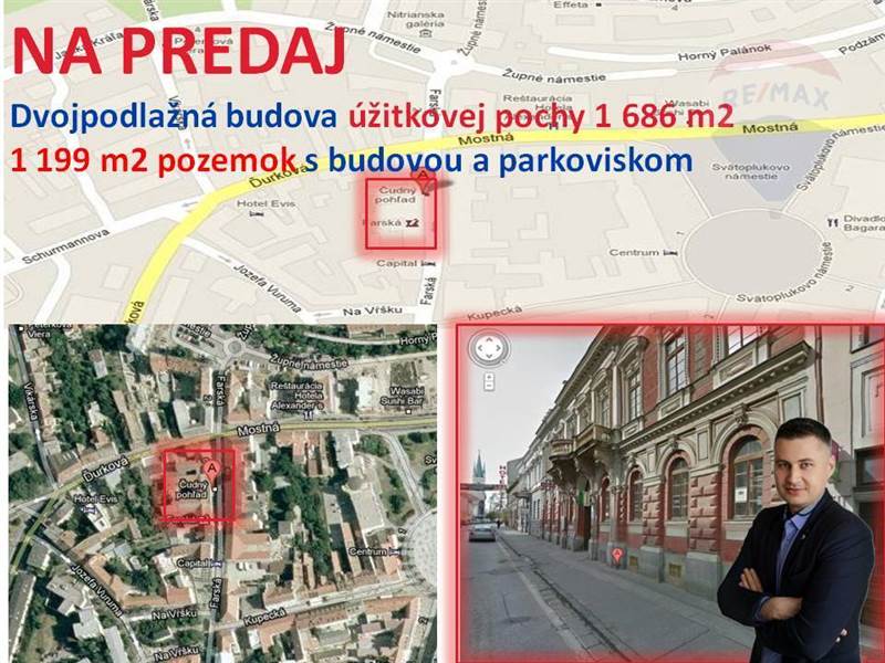 Predaj komerčného objektu 1686 m2, Nitra