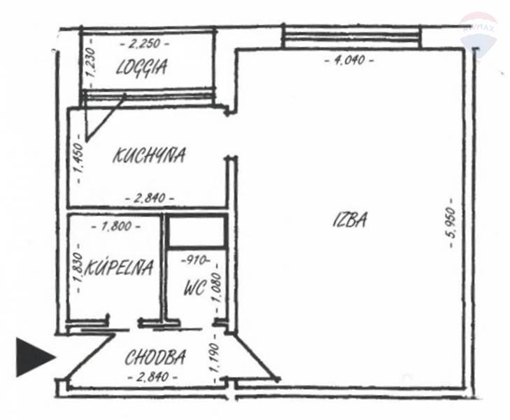 Predaj bytu (1 izbový) 38 m2, Prievidza