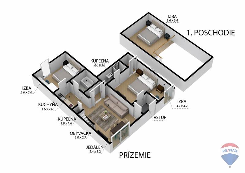 Predaj bytu (4 izbový) 76 m2, Liptovský Mikuláš